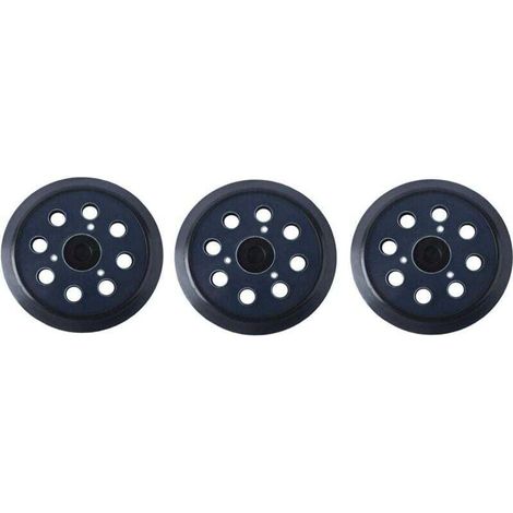 125mm Plateau de ponçage Compatible avec Makita 743081–8 Remplacer le BO5010 BO5041K– Disques de ponçage à 8 trous(3 pièces) (1/3)