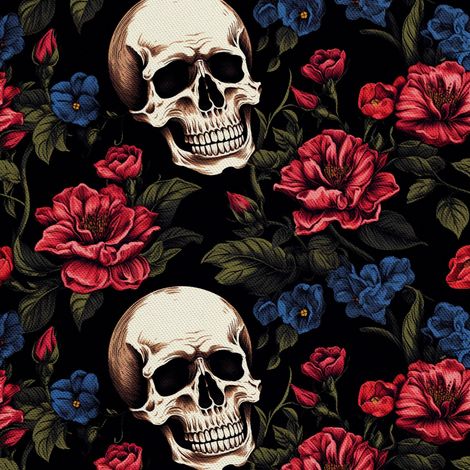Tela Oxford decorativa para exteriores - Motivo de calavera I DX4151 (1/5)