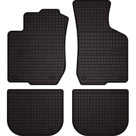 Alfombrillas de goma para coche: Audi A3 8L hatchback (1996-2001) - negras, a medida