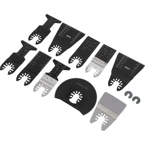 12 lames de scie universelles et polyvalentes pour bois, tubes PVC et métal, lames de scie droites de type B (1/5)