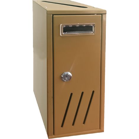 CASSETTA POSTALE SINGOLA VERTICALE 1 posto - bronzo- cm. 12x17,5x H. 30 - KASART