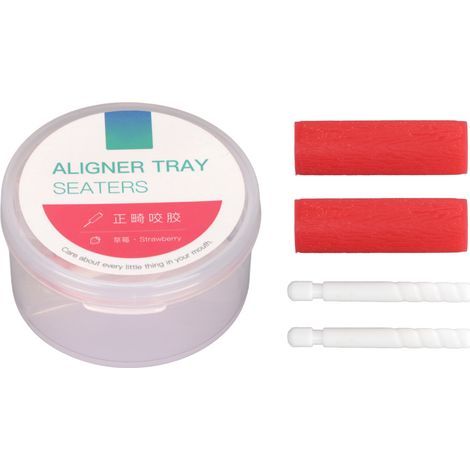 Kit de Chewies Orthodontiques Saveur Fraise pour Alignement Dentaire (1/5)