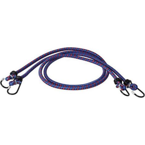 Cordons Elastiques - Caoutchouc Naturel - 2 x 120 cm - Diamètre 7 mm - Pour Fixation Bagages Voiture - Lot de 2