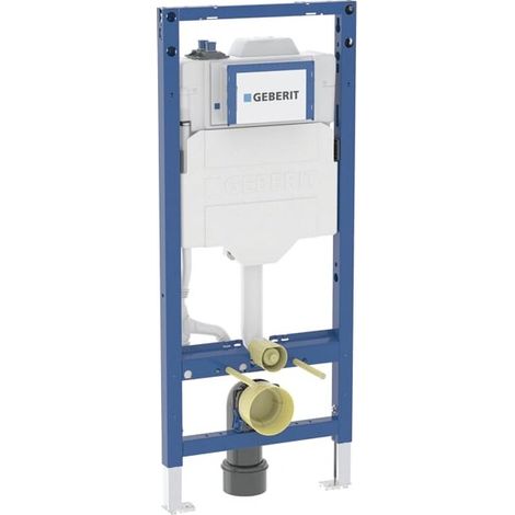 Geberit Duofix - Bâti-support pour WC suspendus, avec réservoir Sigma 12 cm, avec rinçage hygiénique,  hauteur 1,2 m 111.058.00.2