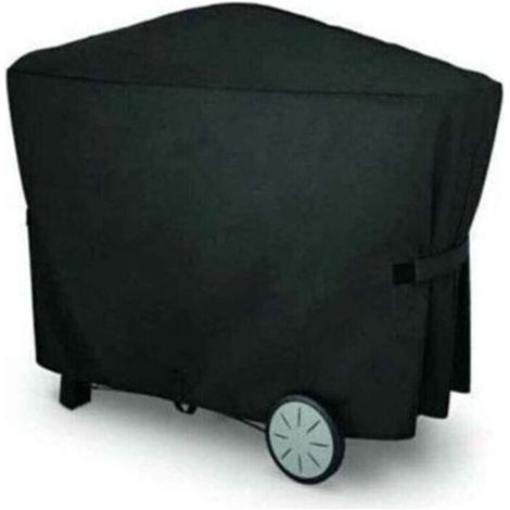 Housse Barbecue Gaz, Bâche Barbecue 112.4X64.1X95.6Cm, Housse Protection Barbecue Exterieur, Tissu Étanche Protection Solaire, BBQ Couverture pour Weber, Noir (1/5)