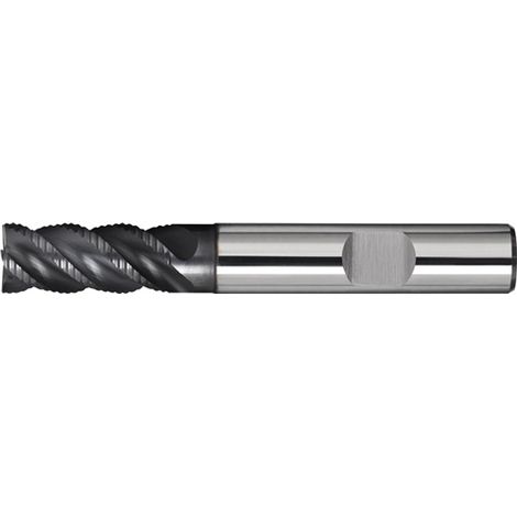 Fresa  de  vástago  DIN  6527L  Tipo  NR-UNI  D.16mm  Longitud  de  corte  40mm  VHM  TiAlN  HB  Z.4  Larga  TW