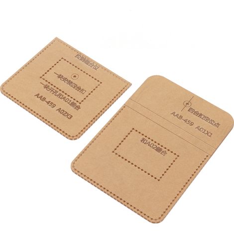 Gabarit acrylique DIY transparent pour portefeuille fait main, outils de maroquinerie pour la création d'un porte-monnaie ou d'un étui à cartes, cadeau (1/5)