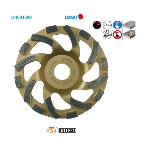 Piatto diamantato in cemento Expert ø 125mm (1/2)