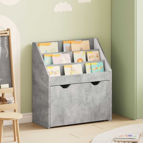 Kinderregal Beton Grau 60 x 29,5 x 69 cm Holzwerkstoff