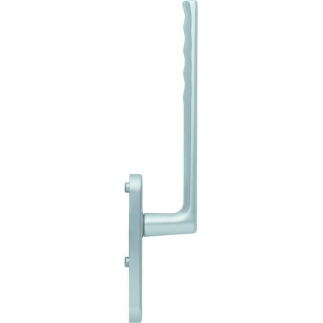 HOPPE® Handhebelgarnitur Hamburg HS-0700/431N-AS, ohne Schrauben, Aluminium, ungelocht