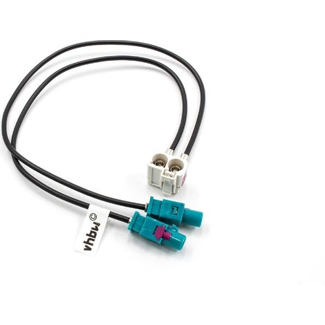 BEBUSINGOTO Adaptador de antena compatible con radios de coche Audi/VW RCD 310, RCD310, RCD500 - Cable convertidor, 25 cm (1/5)