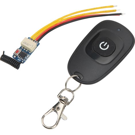 Interrupteur sans fil mini à relais 433.92Mhz avec émetteur récepteur retard DC3.5V-12V (1/5)