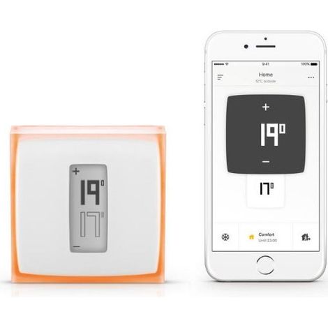 Netatmo – Thermostat intelligent connecté pour gestion de chauffage – Planning pièce par pièce – Détection de fenêtre ouverte – Économie d'énergie — vue 2