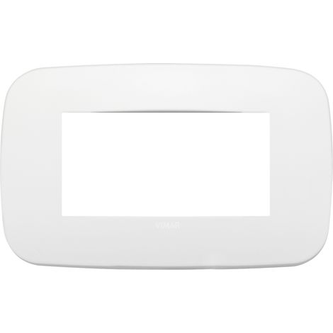 VIMAR - 19684.B26 Placa redonda 4M polar mate de aspecto total