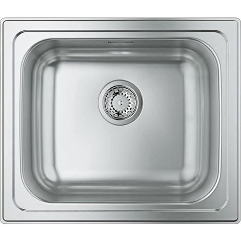 Lavello da cucina inox GROHE K200 31719SD0 1 vasca 533 x 457 mm finitura spazzolata (1/4)