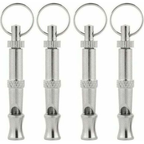 GDHZS- Sifflet à ultrasons pour chien (lot de 4), sifflet haute fréquence réglable pour le dressage, l'aboiement, l'ordre assis et le rappel du chien. (1/4)