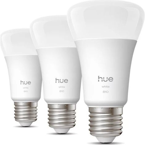 Philips Hue LED lot de 4 Ampoules Standard E27 (A60) Lumière blanche chaude - White (1/5)