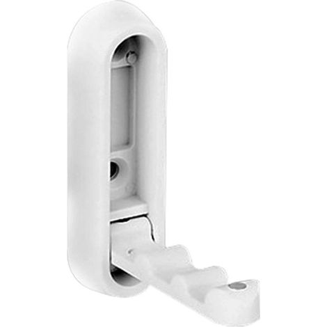 Appendiabiti e porta cappelli - Ganci a muro a scomparsa - Per appendere cappotti e cappelli - Lega di zinco bianca - Design salvaspazio (1/5)
