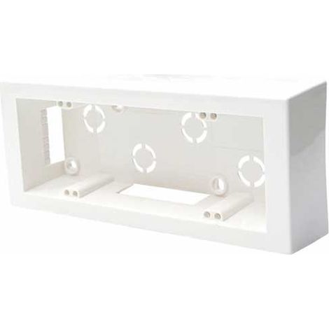 Modulare Wanddose mit 6 Modulen Monoblock universalweiß IP40 Ettroit MT3606