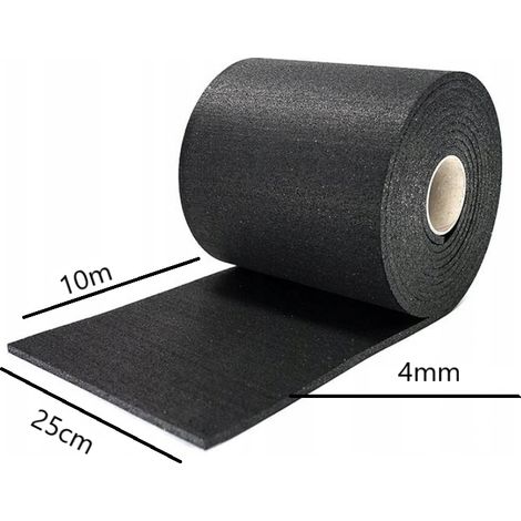 Cinta de goma antideslizante - alfombrilla 10 m x 25 cm x 4 mm