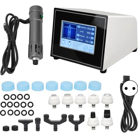 Thérapie par ondes de choc radiales, appareil extracorporel professionnel, Ebony 100-240V prise UE, dispositif médical portable pour traitement musculaire et tendineux (1/5)
