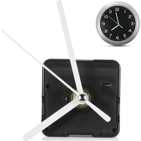 POPETPOP Mécanisme de Mouvement Horloge Murale à Quartz Aiguilles Plastiques Kit Complet pour Horloges Artisanales sans Cadran à Monter Soi-Même (1/5)