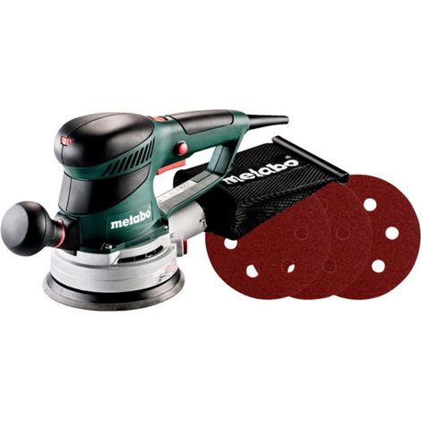 Exzenterschleifer SXE 450 TurboTec + 25 Haftschleifblätter Set (690871000) Metabo