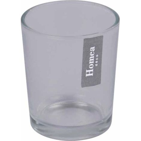 Photophore en Verre Fumé "Glass" 6cm Gris