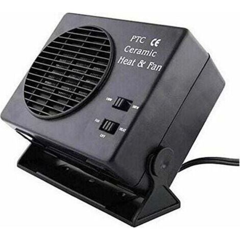 Chauffage soufflant électrique portable en céramique pour chauffage de voiture, dégivreur de fenêtre et désembueur 25A 300W 12V (1/3)