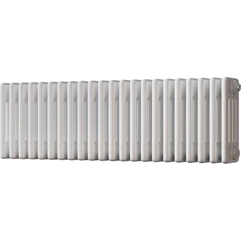Alpha - White Column Radiator H300mm x W988mm 4 Column - Feet Included