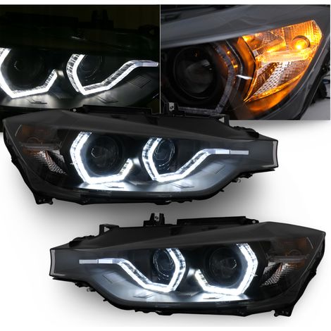 FAROS DELANTEROS PARA BMW F30, F31 DE 2015 A 2018 LUCES DIURNAS LED DRL