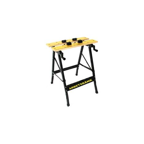 Établi modulable pliant en acier peint – Largeur 60 cm – Plateau MDF 560x100 mm – Capacité 100 kg pour chantiers humides – Alte (1/3)