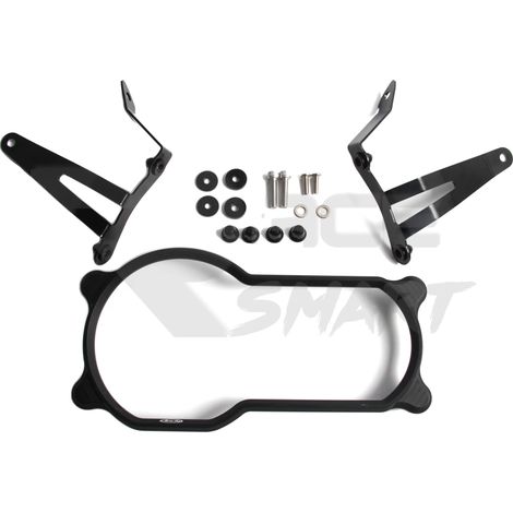 Cubierta para faros delanteros, protección duradera, fácil instalación, color negro. (1/2)
