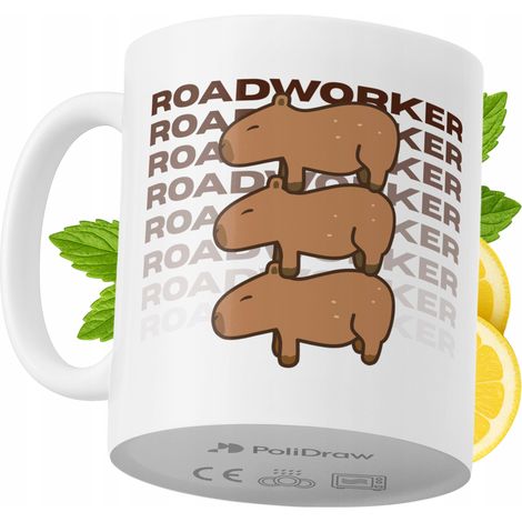 Lustige Kaffeetasse mit witzigem Textdesign für Straßenarbeiter – ideal für Geburtstage, Namenstage und Feiertage. Hochwertige Tasse für besondere Anlässe, ob im Büro oder zu Hause. Farbe: Weiß, 330 m