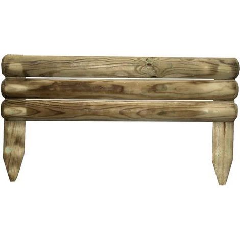 RECINZIONE LEGNO Impregnato in autoclave Mod ORIZZONTALE 55X5X15/30H CM PAPILLON (1/3)
