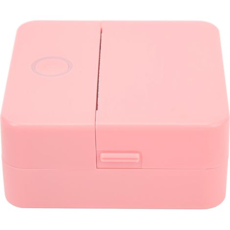 Mini imprimante thermique portable sans encre, de poche, avec application pour photos, reçus, notes, listes, étiquettes, mémos et codes QR, style rétro, X33 rose (1/5)