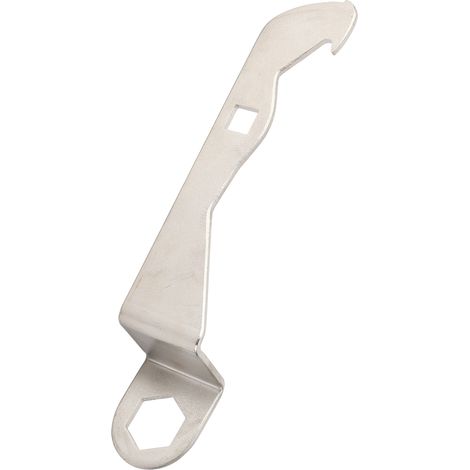 Clé à hélice en acier inoxydable 304 de qualité marine, longueur de 10 pouces pour écrou hexagonal de 1 à 1/16 pouces, quadrilatère 0,56. (1/5)