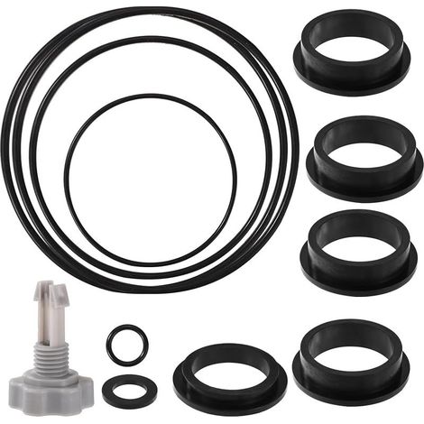 Lyreh 12pcs Rechange pour Filtre Sable Piscine Compatible avec Intex Pompe de Filtre à Sable Krystal Clear, Comprenant 1pcs Soupape de Décharge d'air 11pcs Joints Toriques pour Différentes Pièces (1/5)