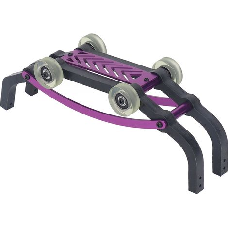 Barre de roue en alliage d'aluminium assemblée, barre de roue en nylon, pièces détachées pour voiture RC MJX 1/16 16208 16210 16207, violet (1/5)