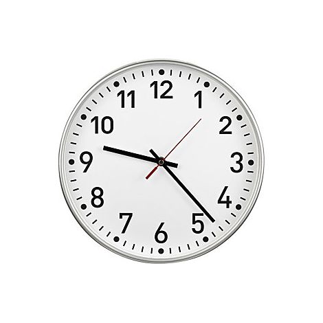 kaiserkraft Orologio da parete radiocontrollato Ø 300 mm (1/2)