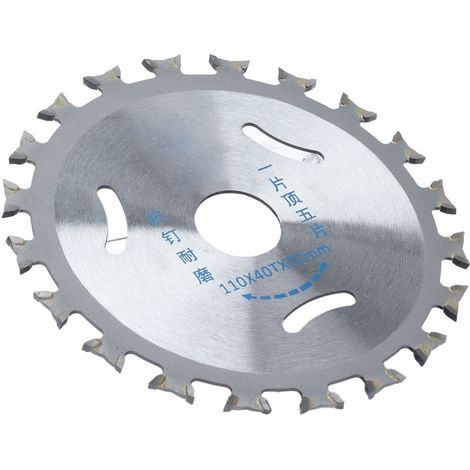 Sega circolare con lama in carburo di 40 denti, taglio a disco a doppio lato per la lavorazione del legno con zeppa, 110 mm x 20 mm (1/5)