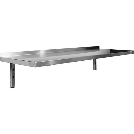 ETAGERE MURALE INOX 304 PLEINE CONSOLES FIXES-L2G - ETPL84