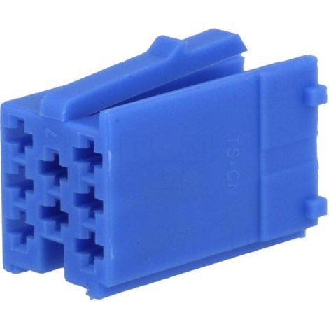 Fiche nue male mini ISO 8PIN bleu