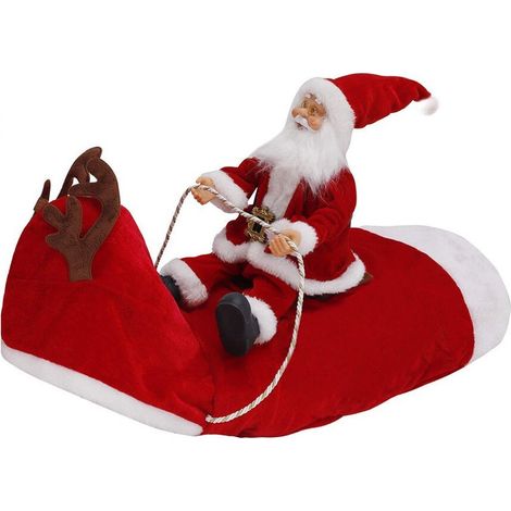 Costume Père Noël pour Chien Tenue de Fête pour Petit et Grand Chien, Déguisement Canin de Noël