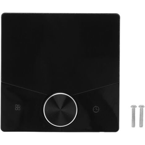 BUNTHAUS Eosnow Thermostat intelligent, affichage couleur, écran tactile, chauffage par le sol numérique, pour la maison, hammam, noir (1/5)