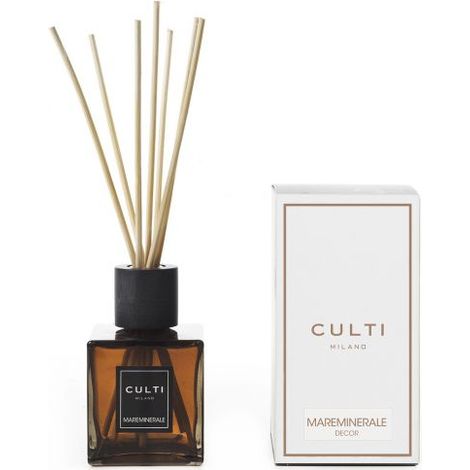 CULTI MILANO - Diffusore di fragranza a bastoncini Mareminerale a midollino, accordo marino, musk minerale 250ml