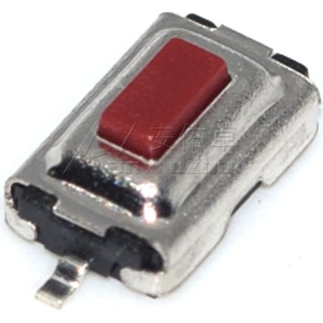 Red-head surface mount tactile switch, 3x6x2.5mm push button micro switch, 362.5mm. (1/4)