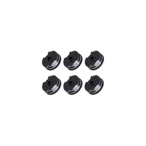Lot de 6 bobines de rechange pour débroussailleuse sans fil – Fil 1,65mm x 8,3m – Matériau ABS durable – Pour Parkside PRTA 20-Li C3 - IAN351753 (1/5)