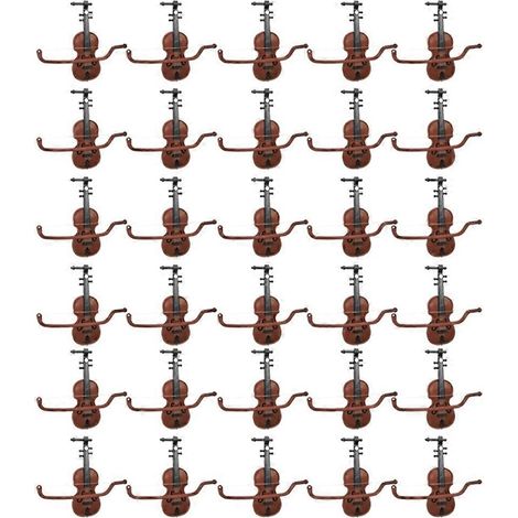 Accessoires de Noël : violon en bois imitation Père Noël, petits pendentifs, décorations à faire soi-même (1/5)