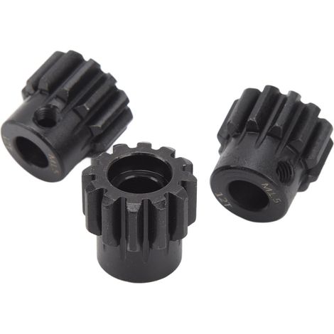 Kit d'engrenages M1.5 (alésage intérieur de 8 mm) en acier pour voiture RC (échelle 1/5, 1/8 et 1/10), 12 dents. (1/5)